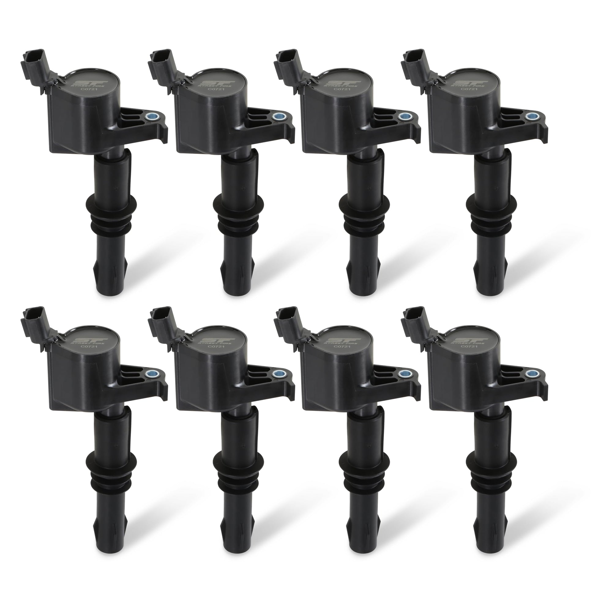 8-Pack MSD Street Fire 55138 Ignition Coils - Black