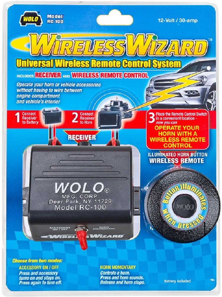 Wireless Wizard Wolo (RC-100 Universal Wireless Remote Control System, Black