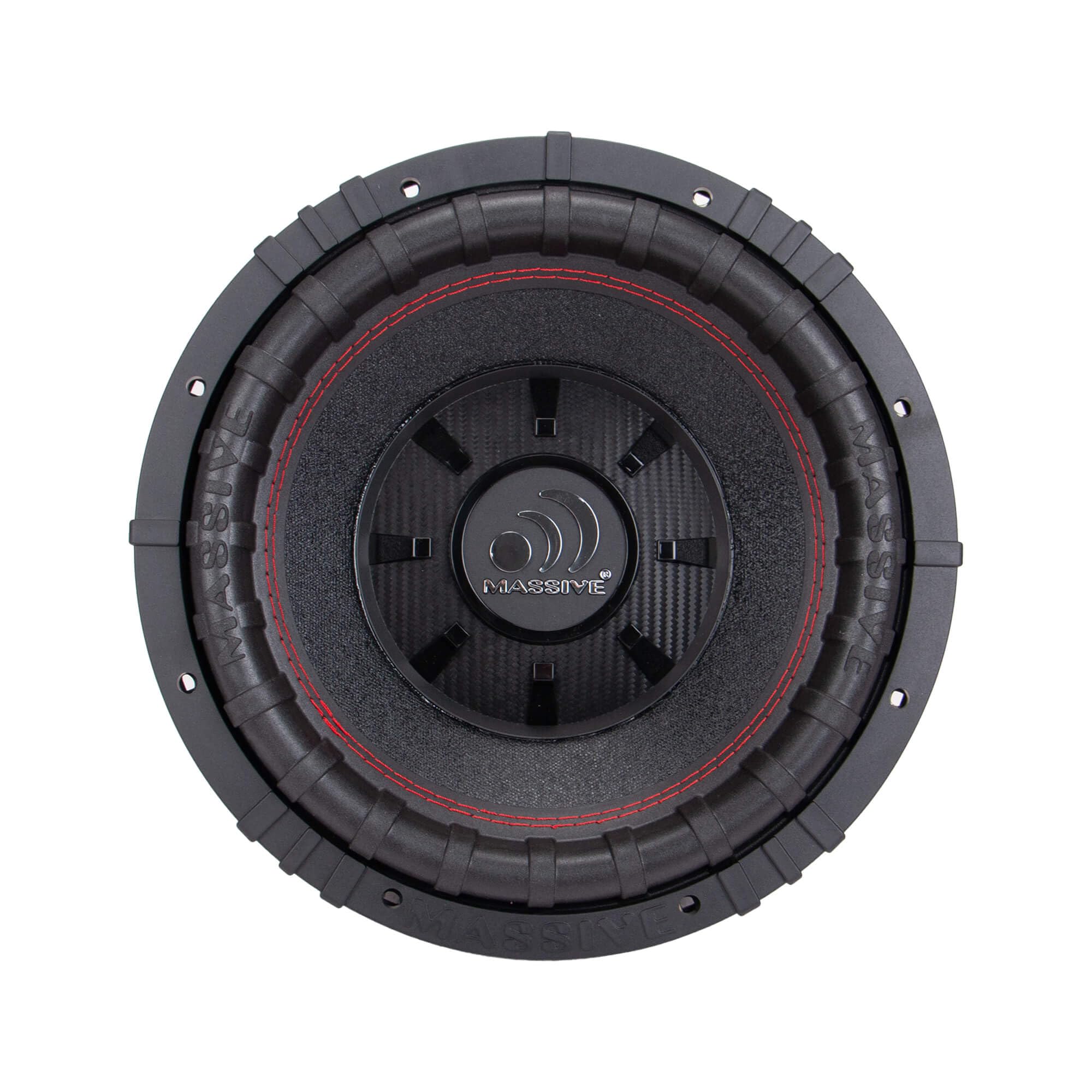 GTR124 Massive Audio 10" 1000 Watts RMS / 1500w MAX Dual 4 Ohm Subwoofer with Grill