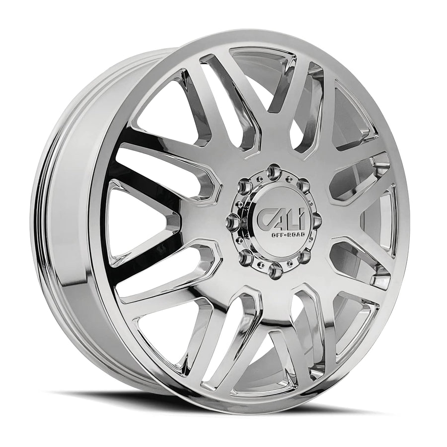 9115D INVADER DUALLY Black Wheel with Chrome Generic (24 x 8.5 inches /0 x 154 mm, 0 mm Offset)