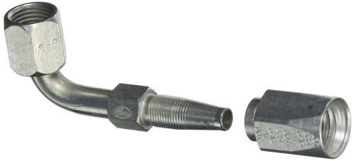 6C5E-6RFJX90 Gates XBULK Field Attachable for C5E Hose, Female JIC 37 Flare Swivel, 90 Bent Tube, Steel, 5/16" ID (Pack of 75)