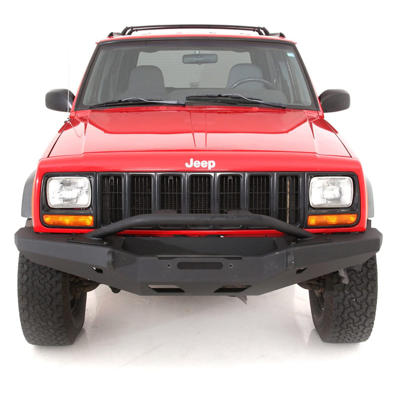 XRC Smittybilt 76811 Front Bull Bar Accessory for 1984-2001 Jeep Wrangler XJ Front Bumper