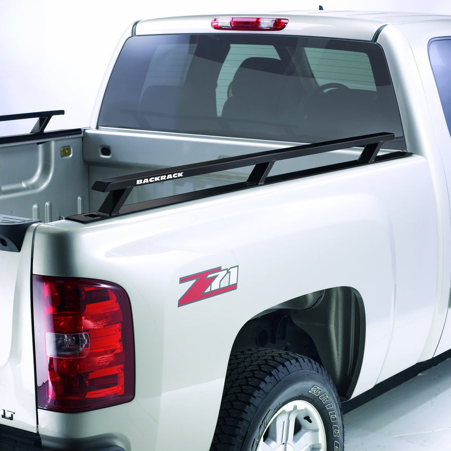 BACKRACK RealTruck Side Rails to use w/Standard Bed | Black, No Drill | 65519 | Fits 2007-2013 Chevrolet/GMC Silverado/Sierra 1500; 2007-2014 Chevrolet/GMC Silverado/Sierra 2500/3500 HD
