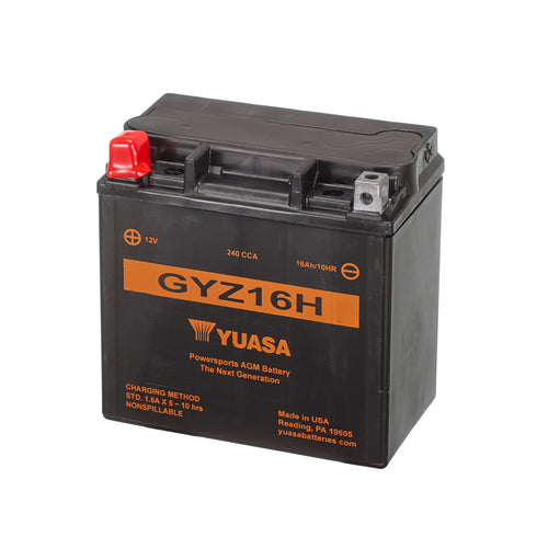 Yuasa GYZ16H YUAM716GH Factory Activated GYZ H Series AGM Battery