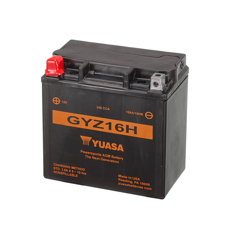 Yuasa GYZ16H YUAM716GH Factory Activated GYZ H Series AGM Battery