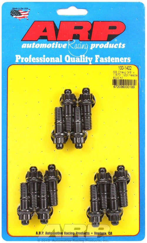 ARP 100-1402 12pt SB Chevy header stud kit 3/8 x 1.670in