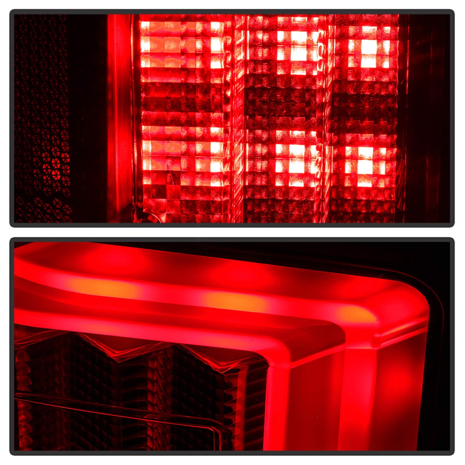 Ford F150 2015-2017 Spyder 5085948 Light Bar LED Tail Lights (Not Compatible With Rear Blind Spot Sensor Models) - Reverse-3157(Not Included) - All Black