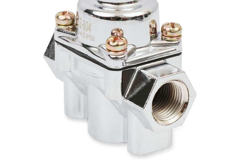 12-804 Holley Chrome Carbureted Fuel Pressure Regulator