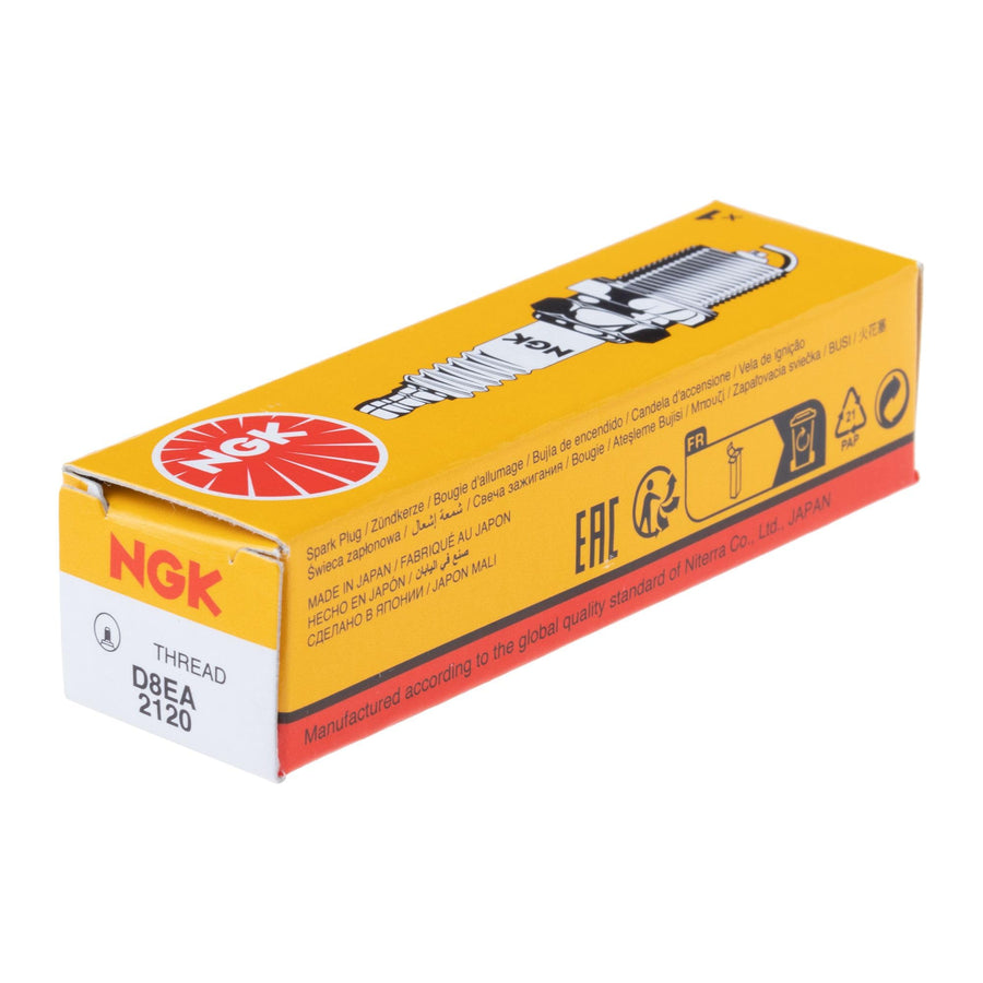 NGK D8EA Spark Plug, NGK, ea, 1, White, One Size