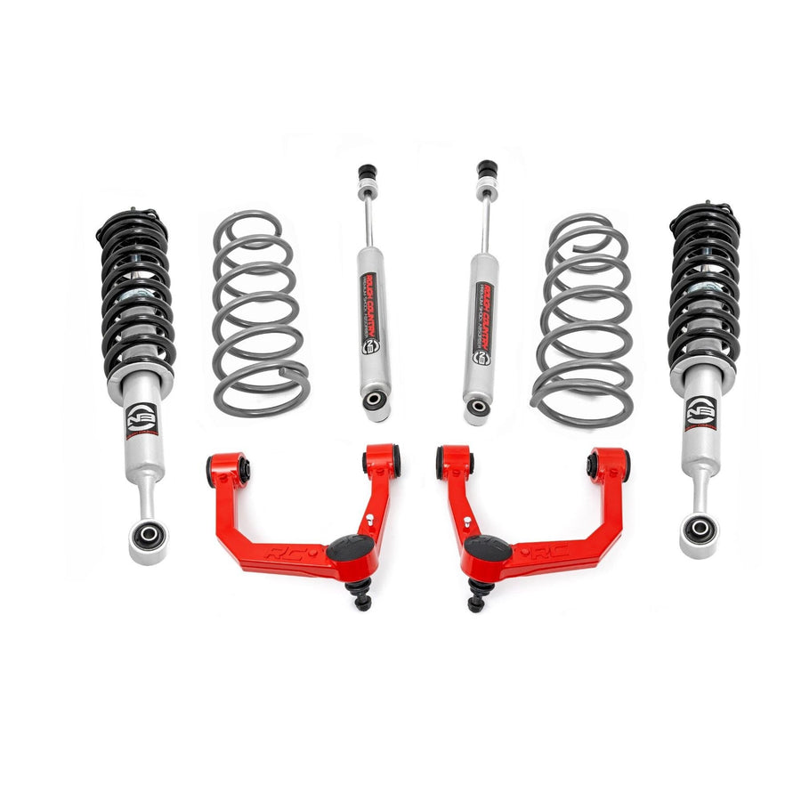 3" Rough Country Suspension Lift Kit for 2010-2024 Toyota 4Runner 4WD - 76632RED