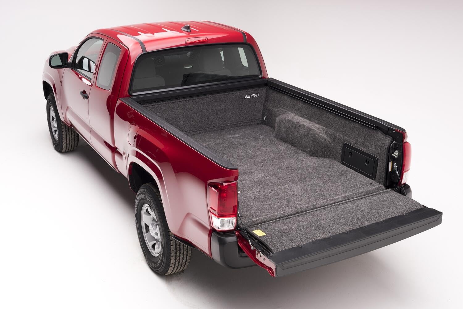 Truck Bedliner BedRug & Built in Tailgate Mat | Fits 2024-2026 Toyota Tacoma Double & Access Cab, 6' Bed | Charcoal Grey, BRY24SBK