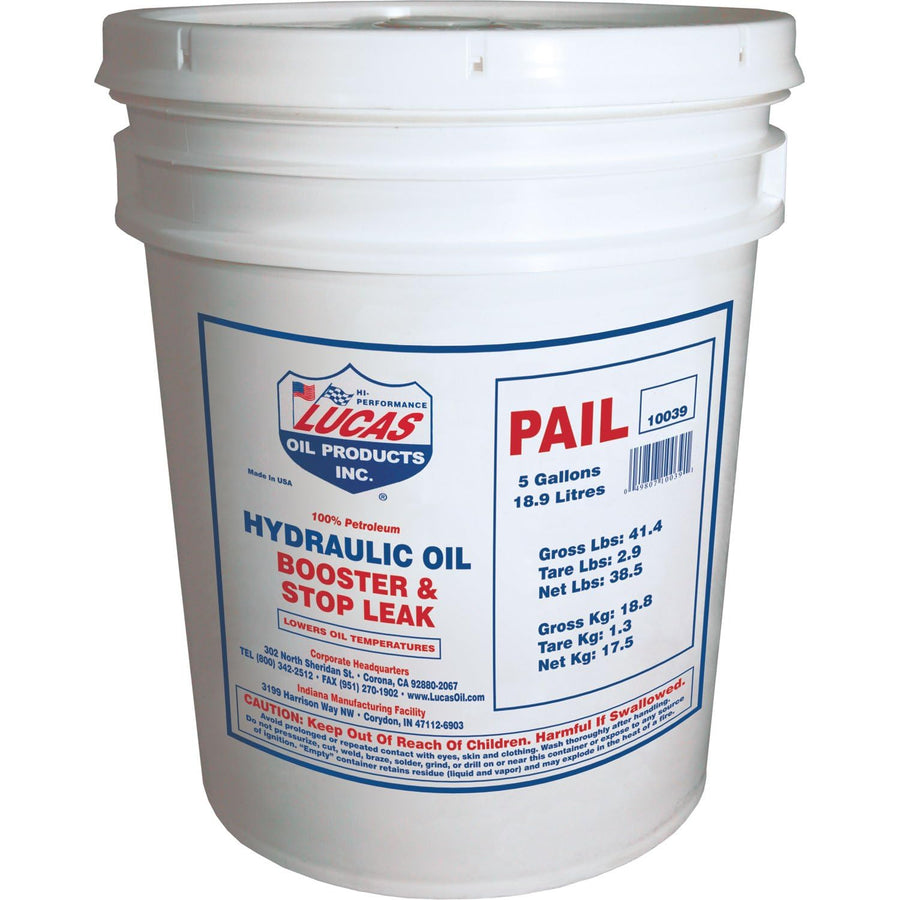 Booster Hydraulic Oil/Stop Leak/1x1/5 Gallon Pail