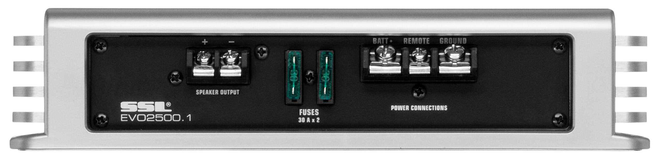 EVO2500.1 Sound Storm Laboratories Monoblock Class A/B Car Audio Amplifier - 2500 High Output, 2-8 Ohm Stable, High/Low Level Inputs, Low Pass Crossover, Hook Up To Subwoofer For Bass