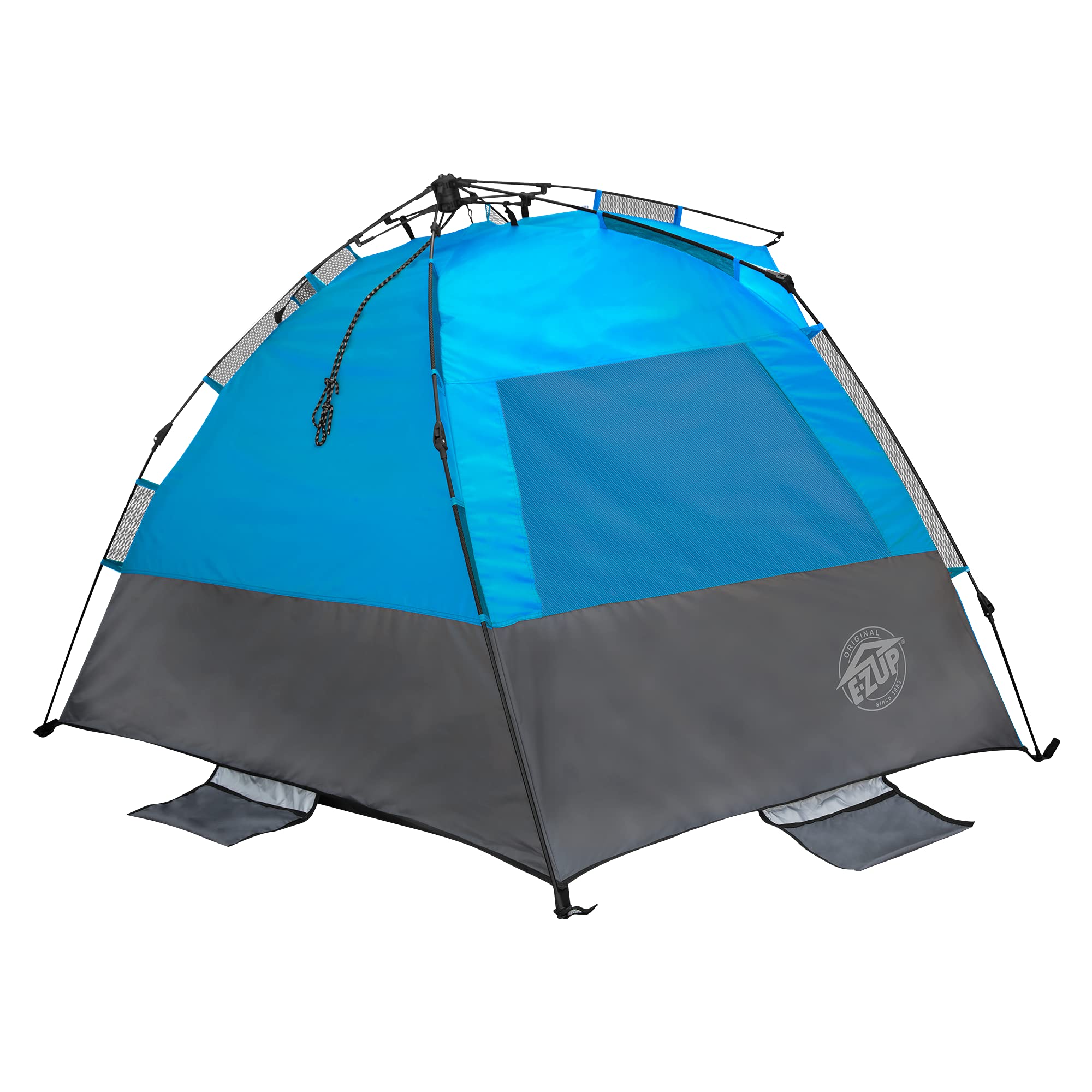 E-Z UP Portable Beach Tent Wedge, 51"x51" Entrance with 2 Roll-Up Windows and with Storage Pocket, Splash