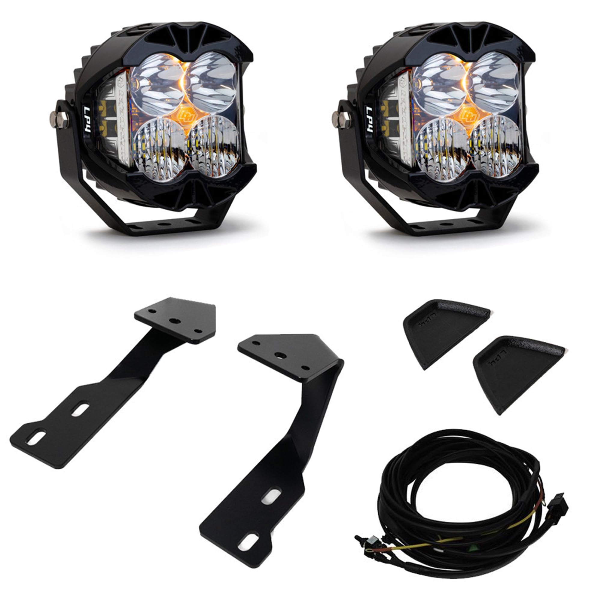 Baja Designs A-Pillar Light Kit LP4 for Mercedes Sprinter Van - 2 PCS LED with Wiring Harness