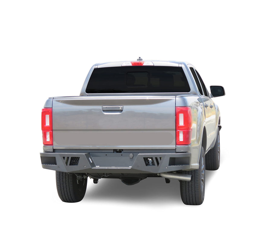 Heavy Duty Black Horse Armour Rear Bumper Satin Black Compatible with 2019-2023 Ford Ranger-ARB-FORA