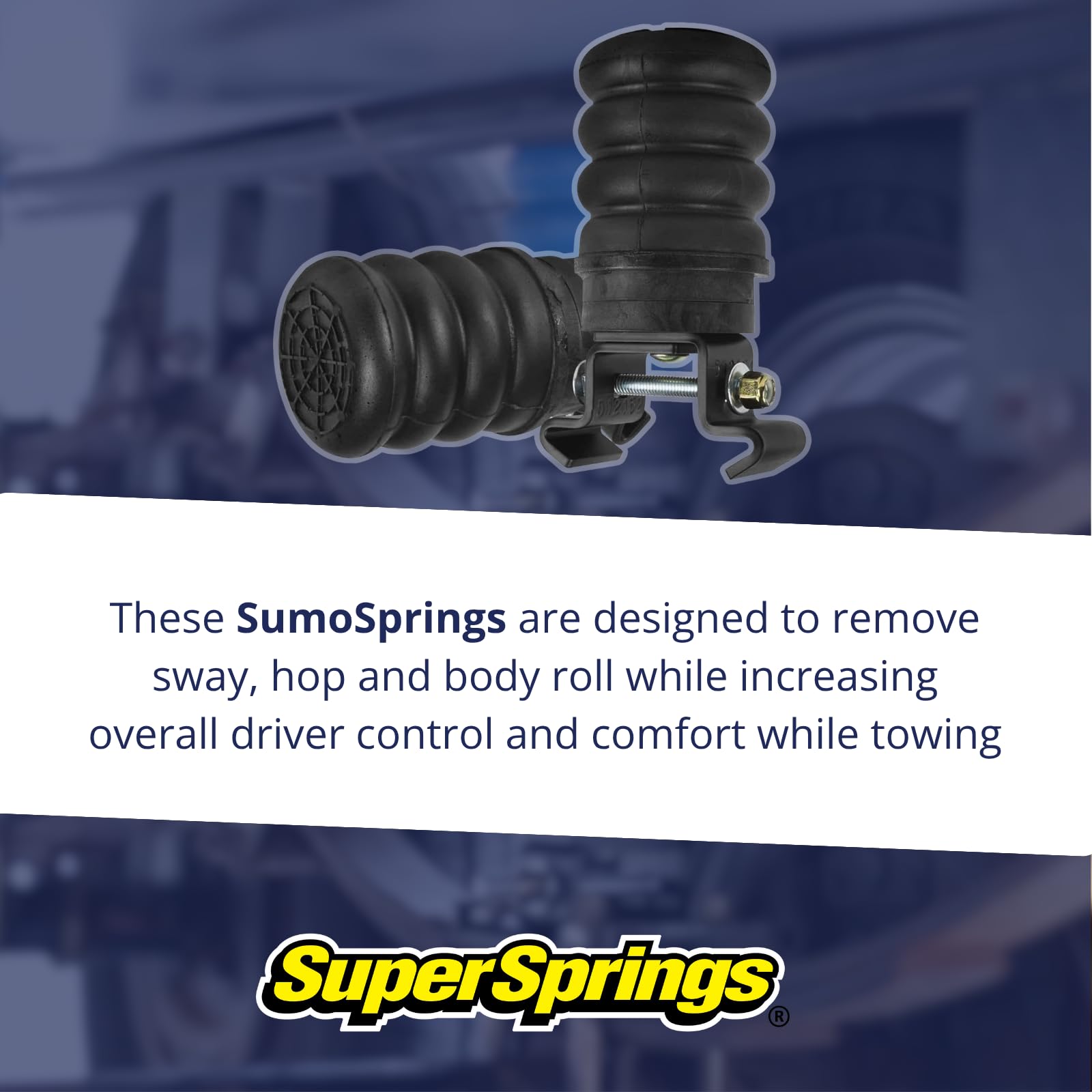 SuperSprings Pair of Left and Right TSS-107-47 Trailer SumoSprings | GAWR of 5,000-8,000 lbs | Reduces G-Force in Trailer by 68% | Removes Sway, Hop and Body Roll