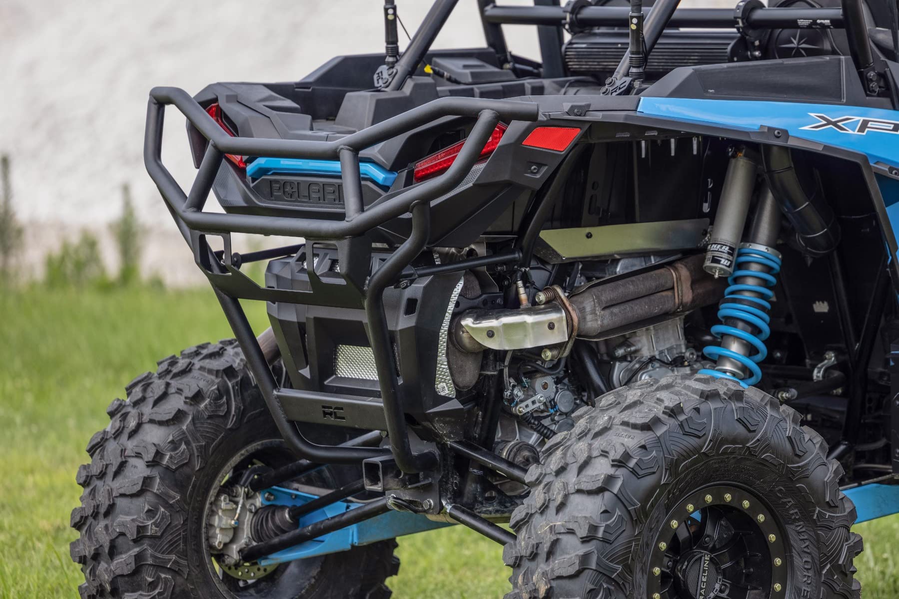 Rough Country Rear Tubular Bumper with Built-in Receiver Hitch for Polaris RZR XP 1000 (2014-2023)