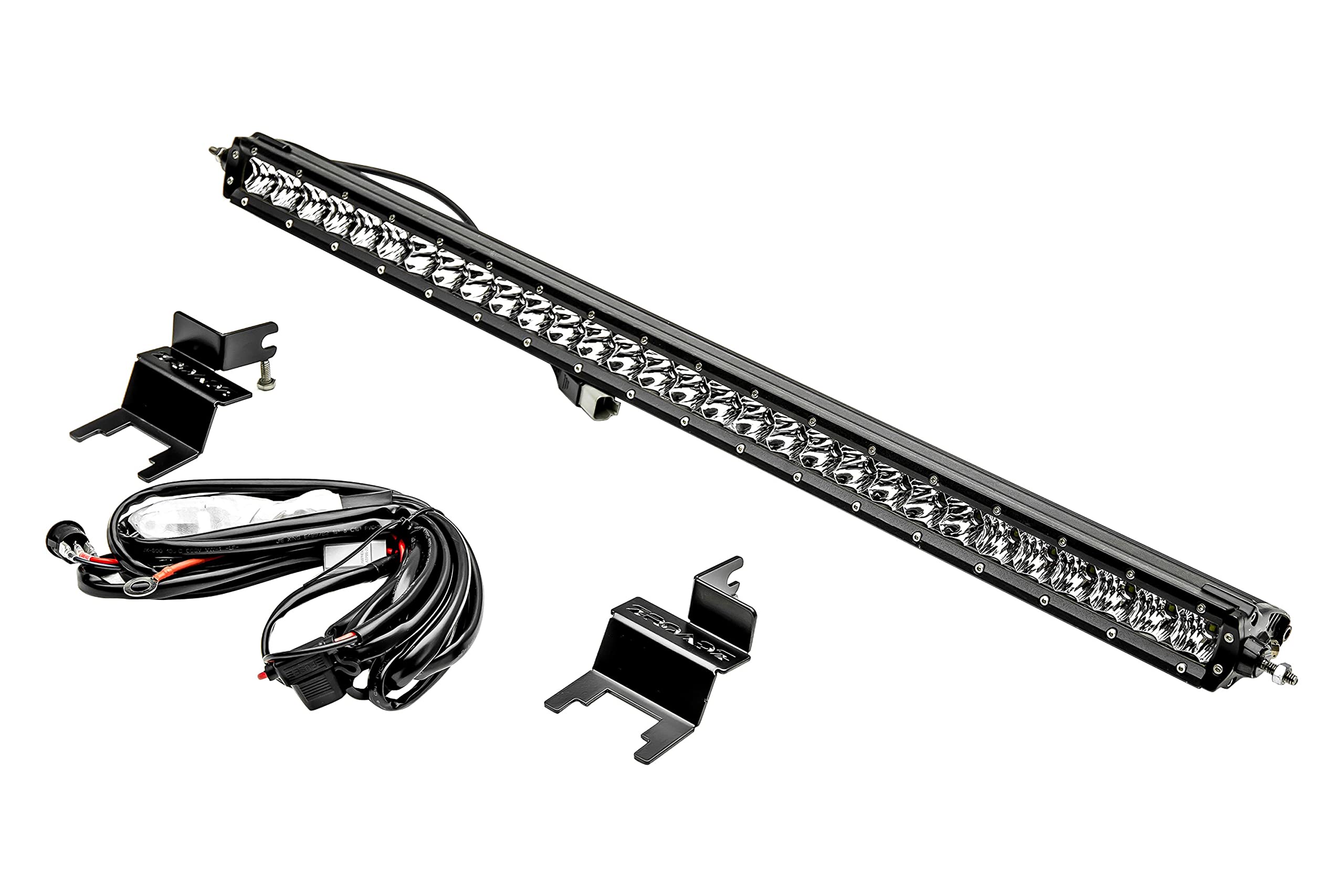 ZROADZ LED Rear Window Kit - Compatible w/ 2018 - 2022 Jeep JL - Incl. 30 Inch Light - Mild Steel Gloss Black Finish - Bolt-On Easy Installation - PN #Z394931-KIT