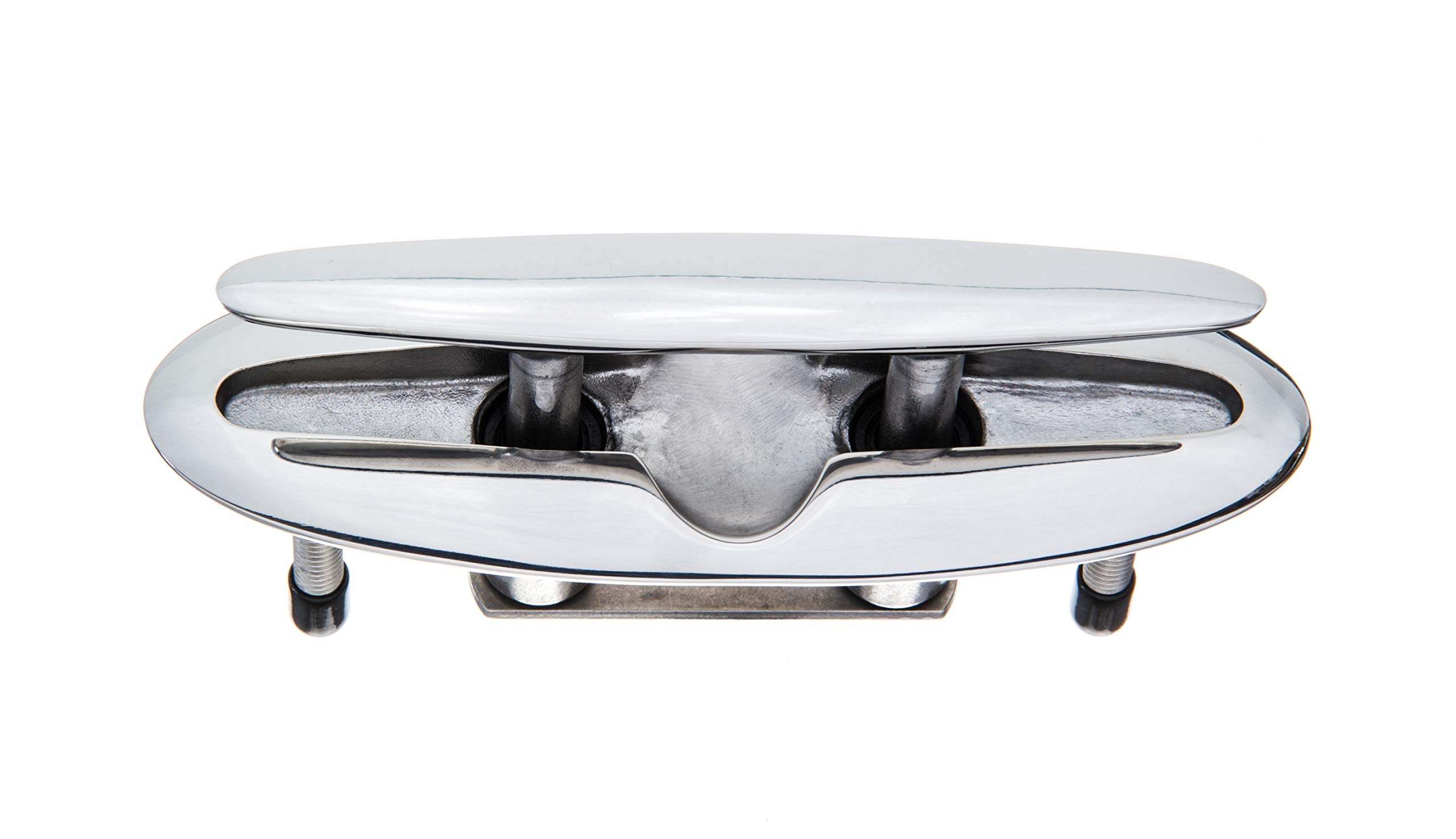 Attwood Retractable 66516-1 Low-Profile Stainless Steel Marine Boat 7-Inch Neat Cleat (66516-7)