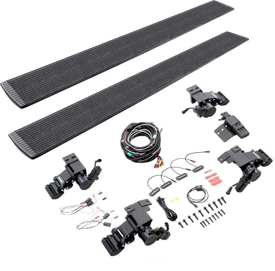 RealTruck Power Volt Running Boards for Toyota 4Runner (2014-2024) Excl. Limited, Nightshade & TRD Sport | Aluminum, Protective Bedliner Coating | 20442564T | Electric Powerstep & Retractable Steps