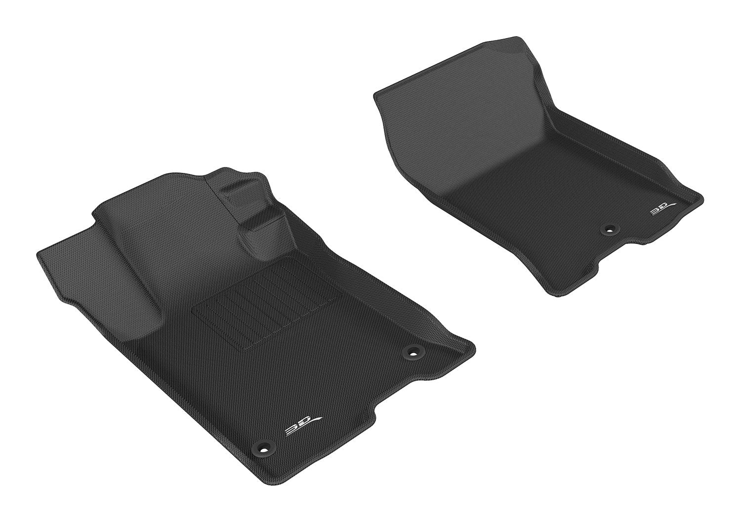 Kagu 3D MAXpider Custom Fit Floor Mat (Black) Compatible with Acura TLX FWD 2015-2020 - Front Row
