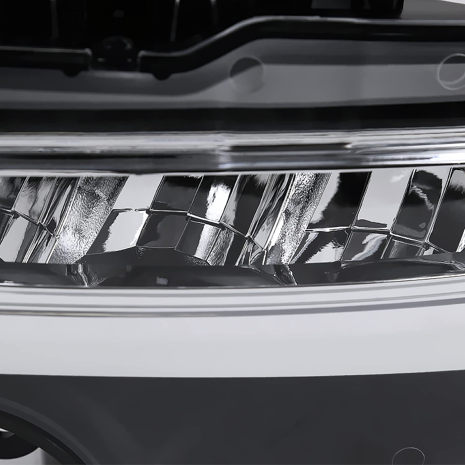 LED Fog Lights Spec-D Tuning Clear Lens + Built-In LED Bulbs + Switch Included Compatible with 2016-2018 GMC Sierra 1500 L+R Pair Assembly