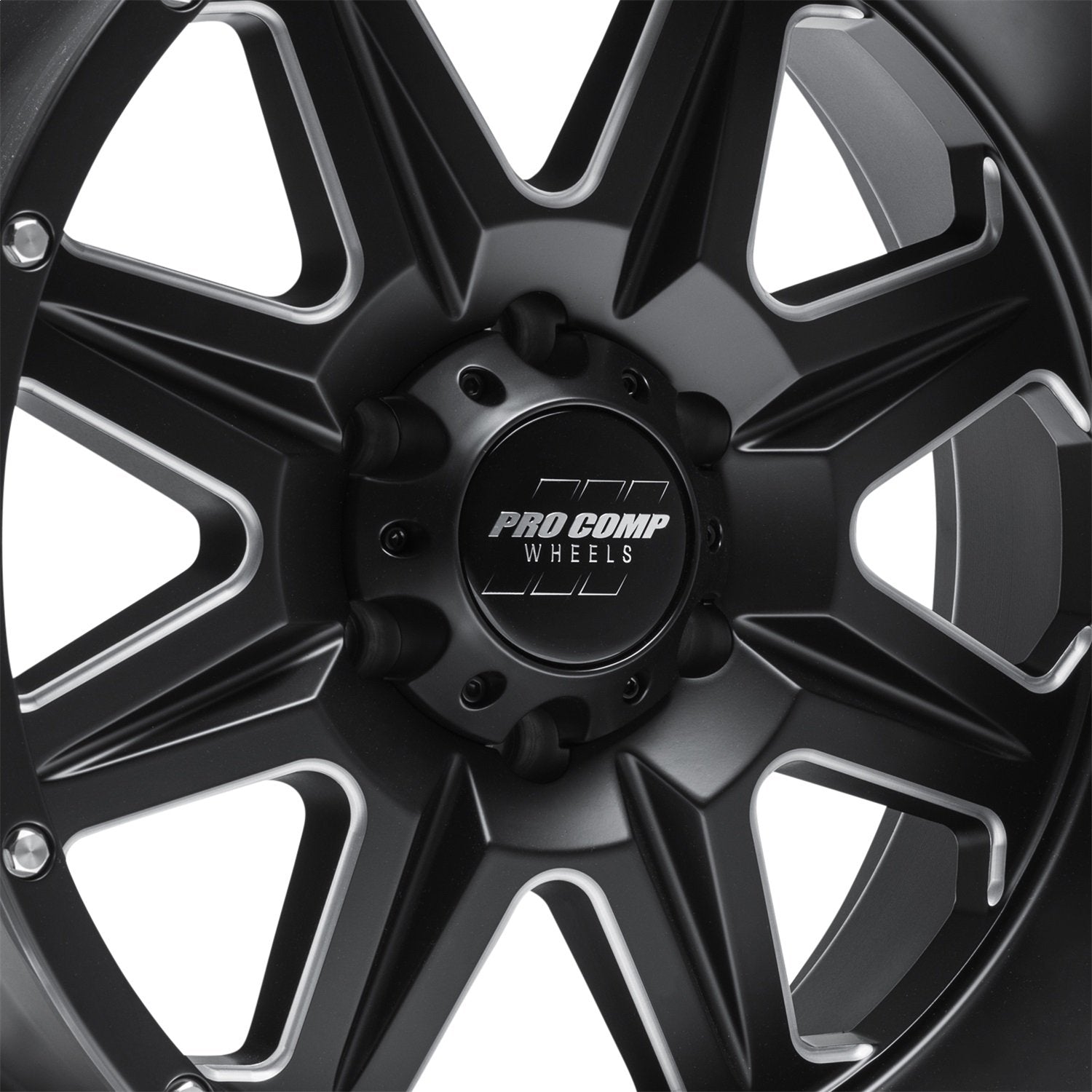 Recon Pro Comp Wheels Black Wheel with Painted (17 x 9. inches /6 x 5 inches, -6 inches Offset)