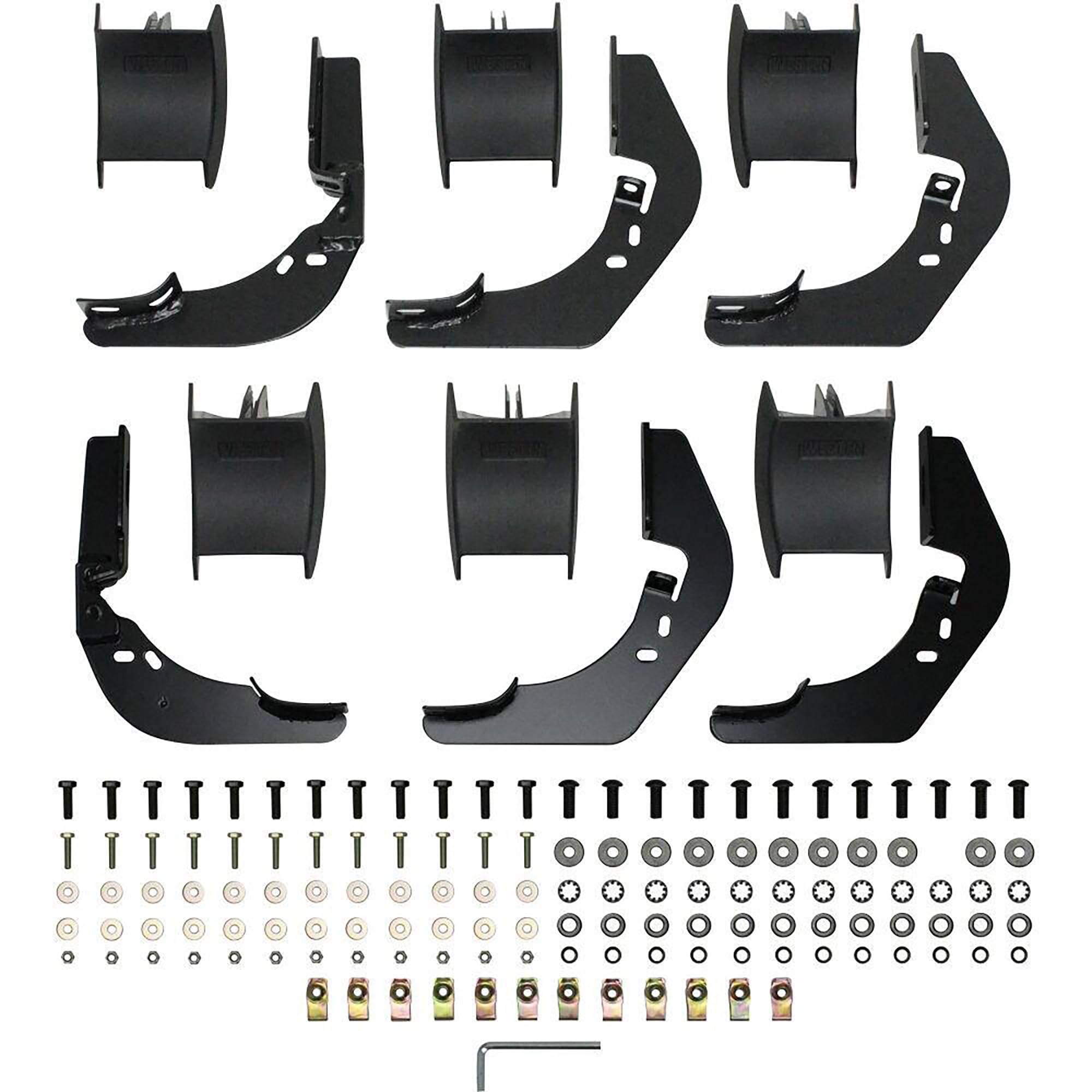 PRO TRAXX 5 Oval Nerf Bars Westin fits 2014-2018 Silverado Sierra 1500 2015-2019 Silverado Sierra 2500 3500 Crew Cab Black Pair