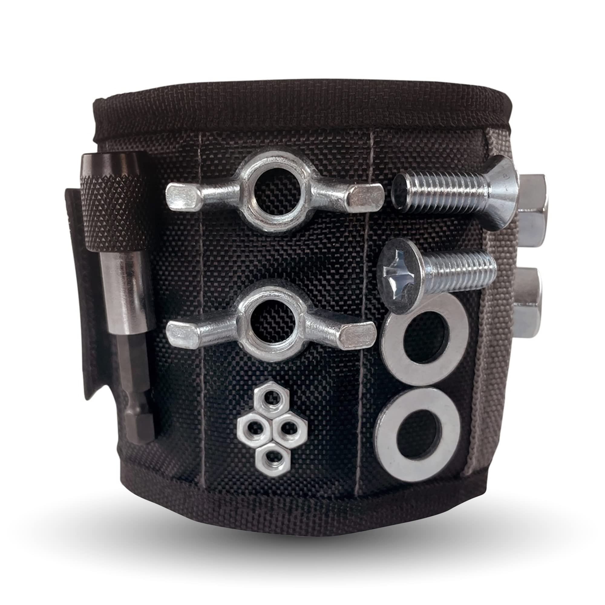 Mag Band Mob Armor Magnetic Wrist Tool Holder - Magnetic Wristband for Holding Screws, Nails, Fasteners, and More, Magnetic Wristband for Mechanic, Handyman, Electrician, Tech Geek, 13" x 3.25"