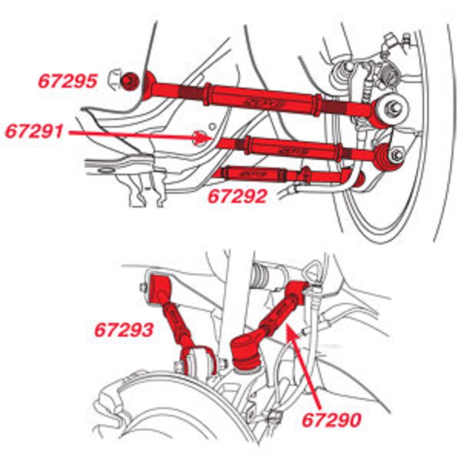 5 ARM SET HONDA/ACURA