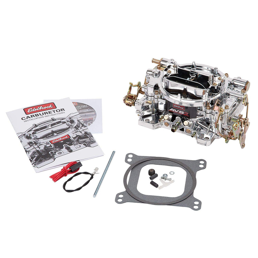 Edelbrock AVS2 Series Carburetor 650 cfm Square Flange Non-EGR Manual Choke Satin