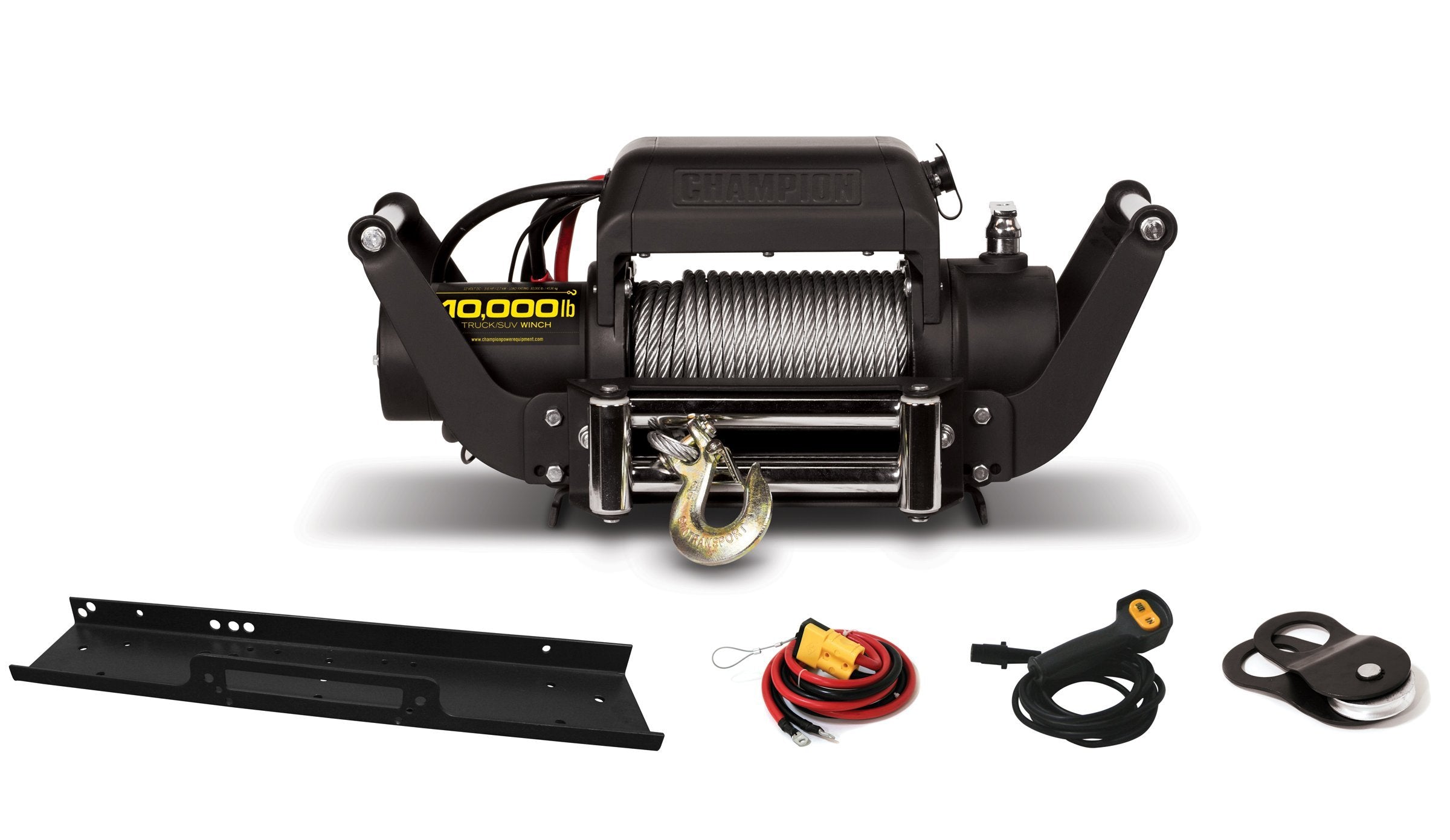 10,000-lb. Champion Power Equipment Truck/SUV Winch Kit with Speed Mount and Remote Control