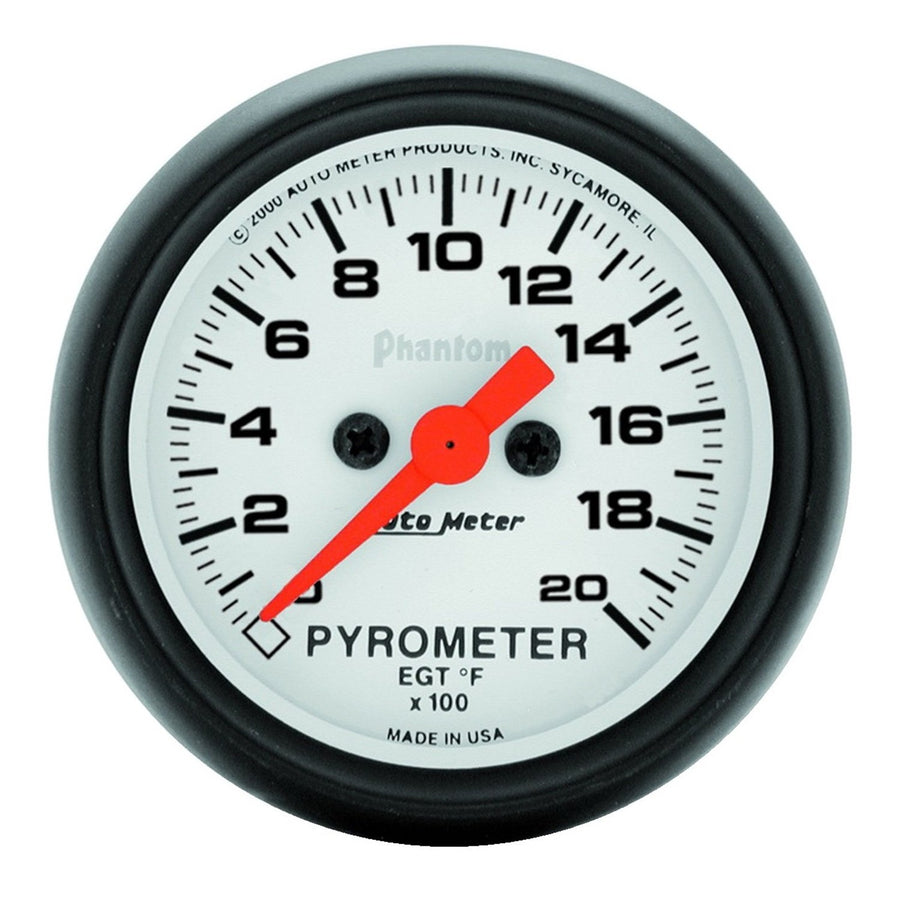 Auto Meter Phantom Electric Pyrometer Gauge Kit 5745,2.3125 in.