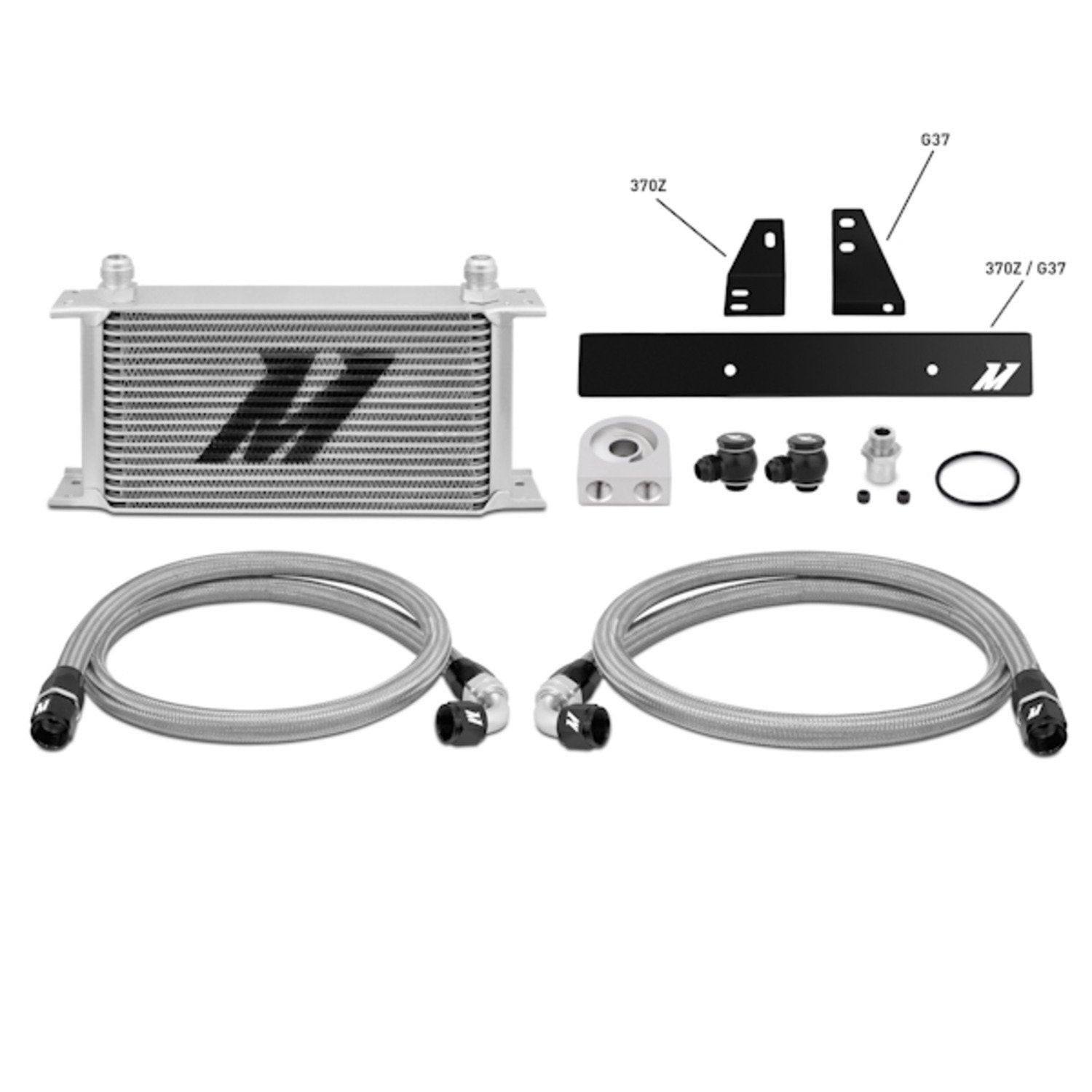 Mishimoto Oil Cooler Kit MMOC-370Z-09 Fits Nissan 370Z Infiniti G37, 2008+ Coupe only Silver