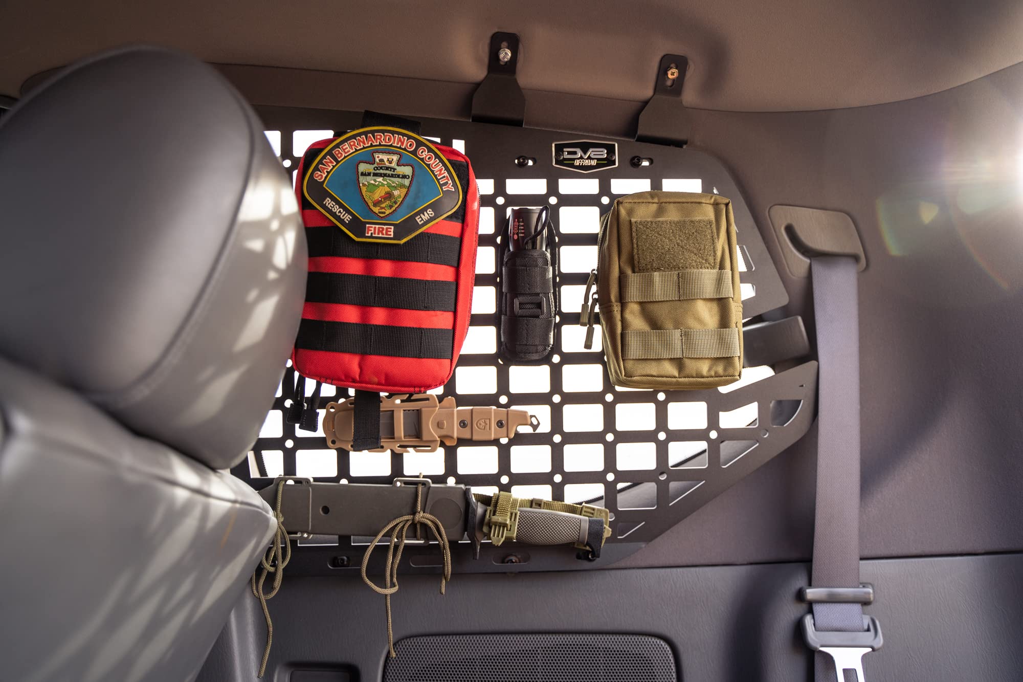 Rear Window Molle Storage Panels DV8 Offroad for 2003-2009 Lexus GX 470 | Includes Driver & Passenger Side Panels | Perfect for Molle Pouches, Tools, Recovery Supplies, & Other Gear | Simple Bolt-On