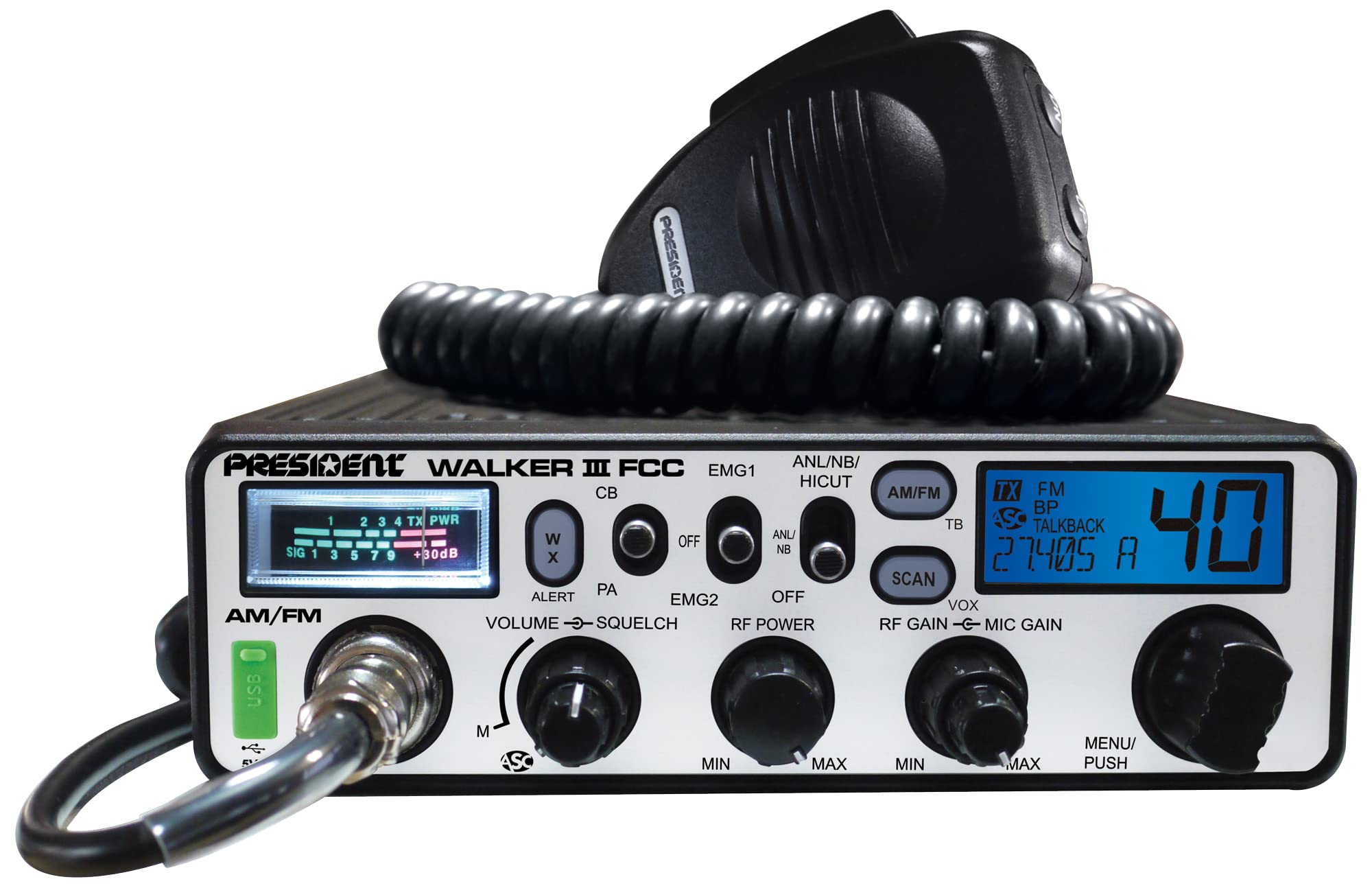 Walker III President FCC AM/FM CB Radio