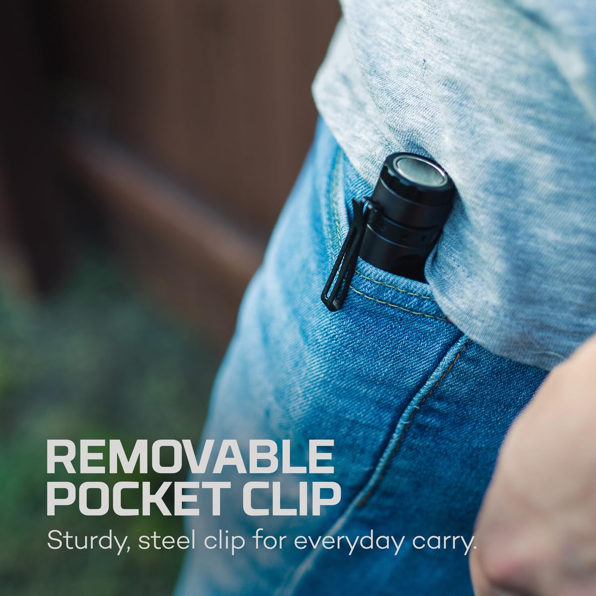 500 Pocket Flashlight NEBO Mini Larry | 500 Lumens, 2 Light Modes, Compact, Rechargeable COB Work Light & Mini Flashlight, Magnetic Base & Steel Clip, Waterproof, Includes USB-C Charging Cable