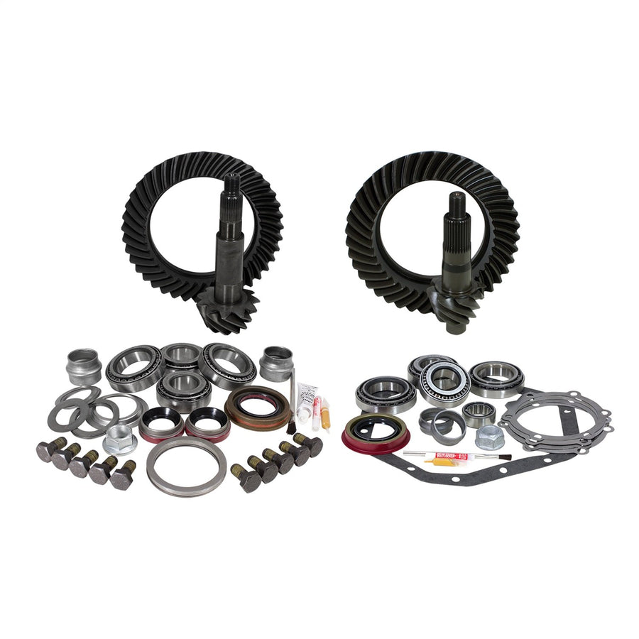 Re-Gear & Installation Kit USA Standard Gear, 5.38 Thick Ratio, Compatible with Reverse Rotation D60/’88-down GM 14T, ZGK045