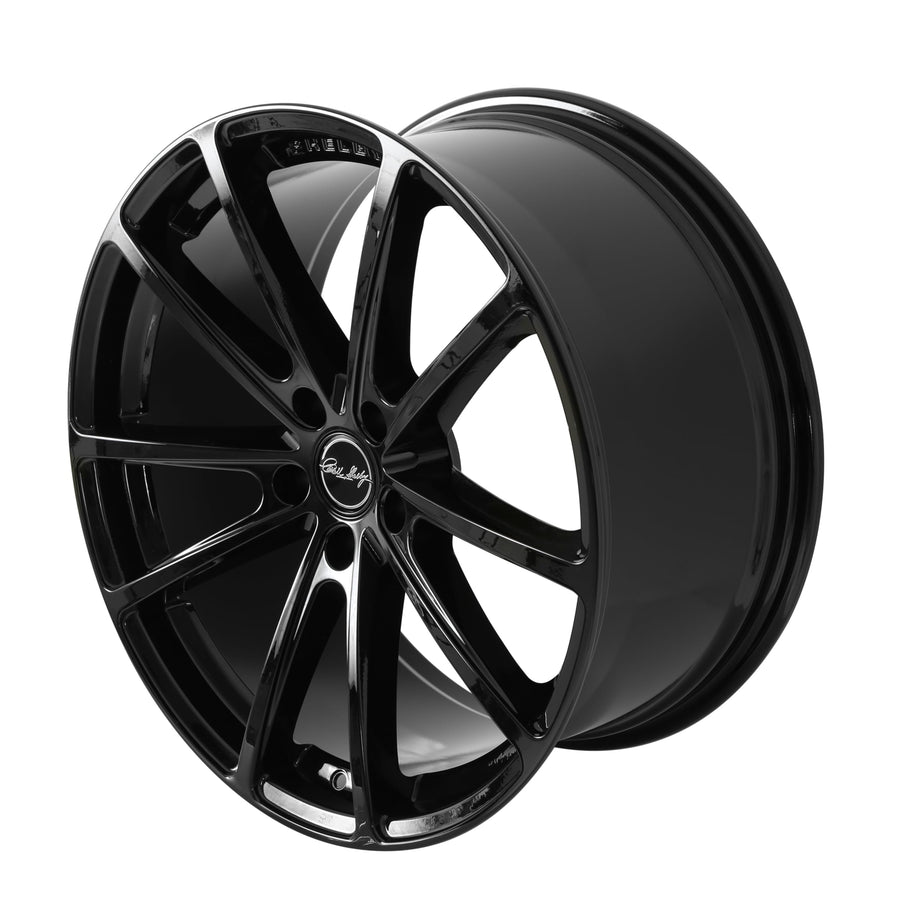 CS10-295530-B Carroll Shelby Wheels - 20 x 9.5 in. - 5 x 114.3-37mm Offset - Gloss Black