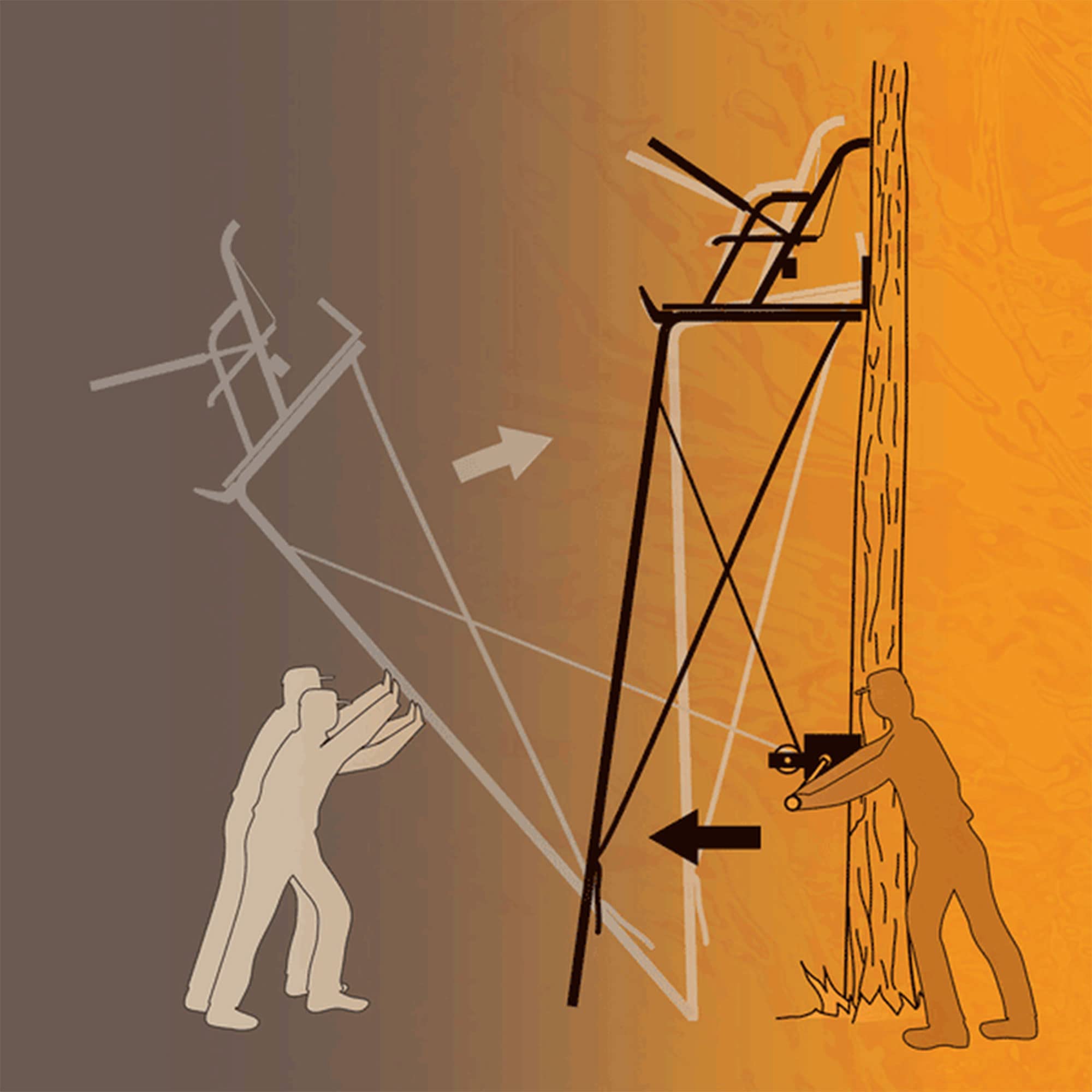 Muddy Ladderstand Hunting Tree Stand Installation Hoist Kit with 25 Foot Heavy Duty Winch Strap, Solid Steel Winch, and Pully System
