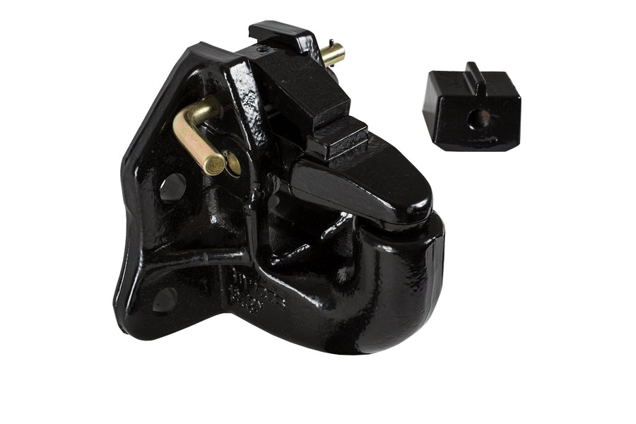 P45AC4 Buyers Products 45 Ton Air Compensated Pintle Hook, 4-Hole Mount, Black