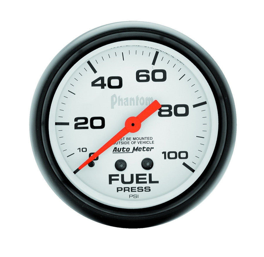 Auto Meter Phantom 5812 Mechanical Fuel Pressure Gauge