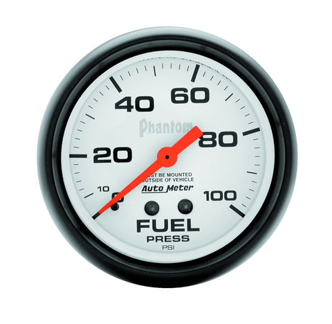 Auto Meter Phantom 5812 Mechanical Fuel Pressure Gauge