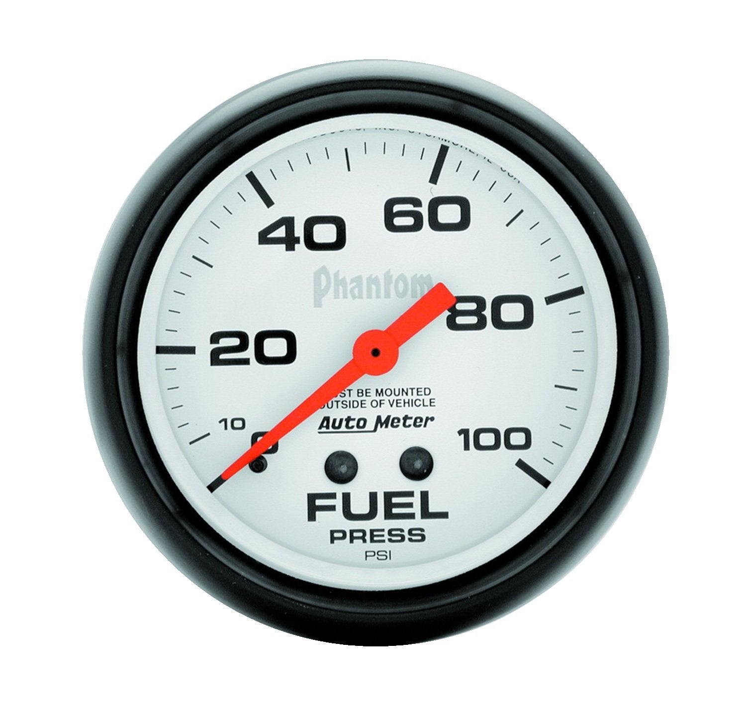 Auto Meter Phantom 5812 Mechanical Fuel Pressure Gauge