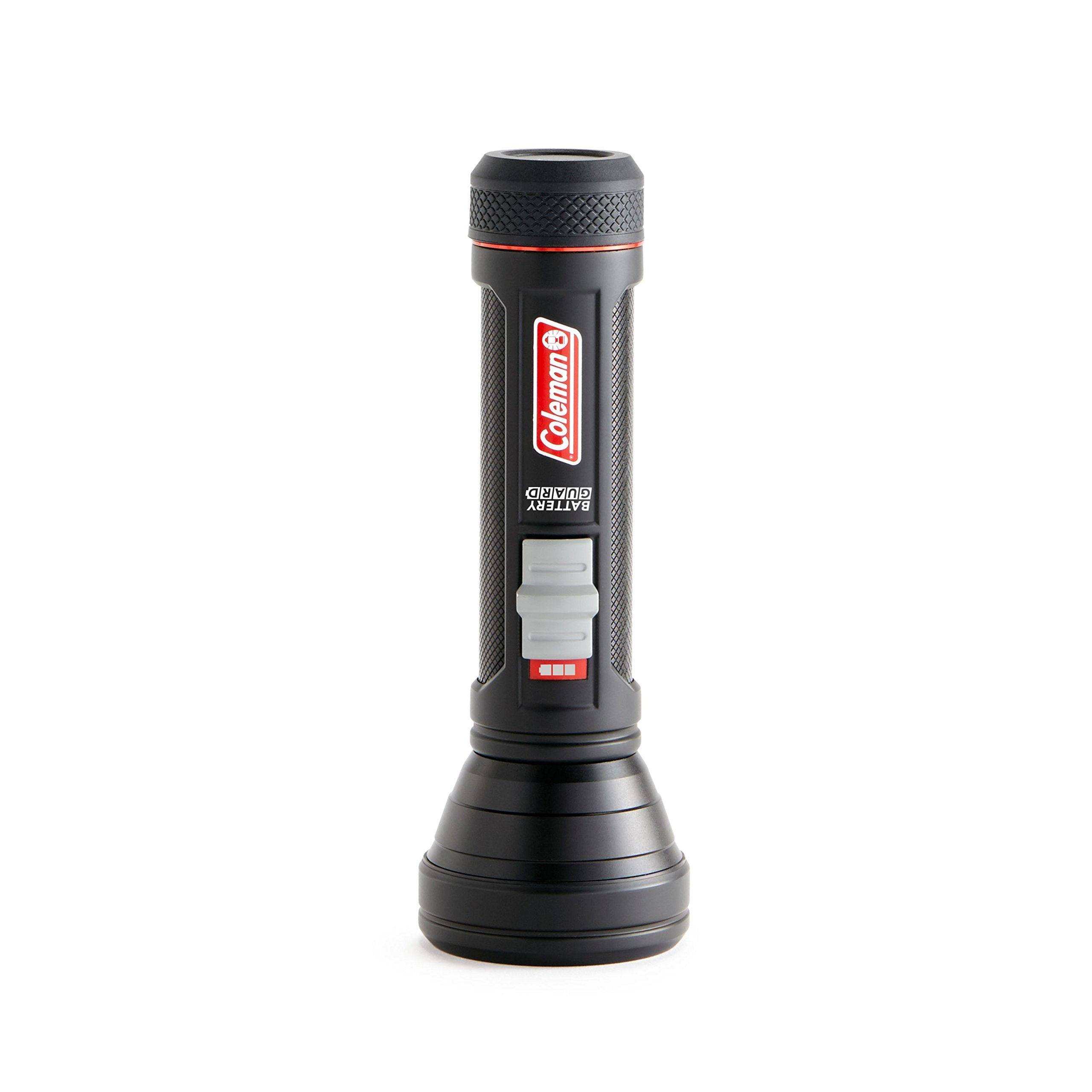 Black Coleman Battery Guard 300m LED Flashlight