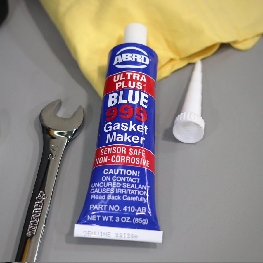 Ultra Plus ABRO 999 RTV Silicone Sealant and Gasket Maker, for Import Engines, Sensor Safe, Non-Corrosive, High Temp Head Gasket Sealer, 650 Degrees F, 3 oz. Tube - Blue