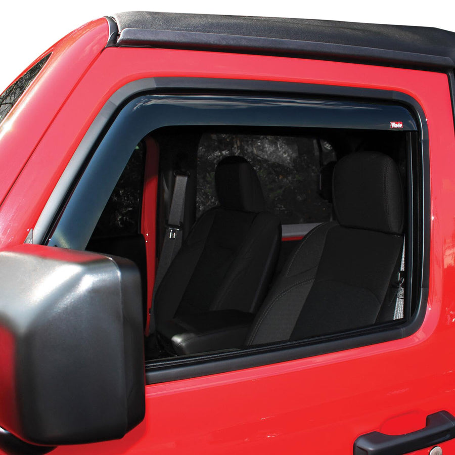 72-51467 Westin in-Channel Wind Deflector 2pc fits 2018-2025 Wrangler JL 2Door