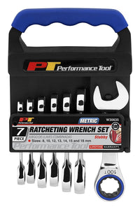 W30635 Performance Tool SAE Ratcheting Wrench Set (7 Piece)