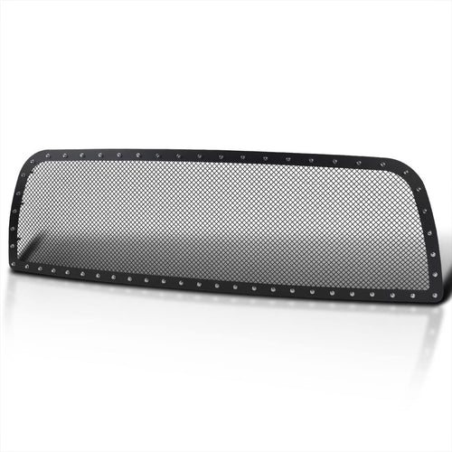 Rivet Style Black Studded S/S Mesh Hood Grille Insert Spec-D Tuning Compatible with Dodge Ram 2500 3500 2013-2018